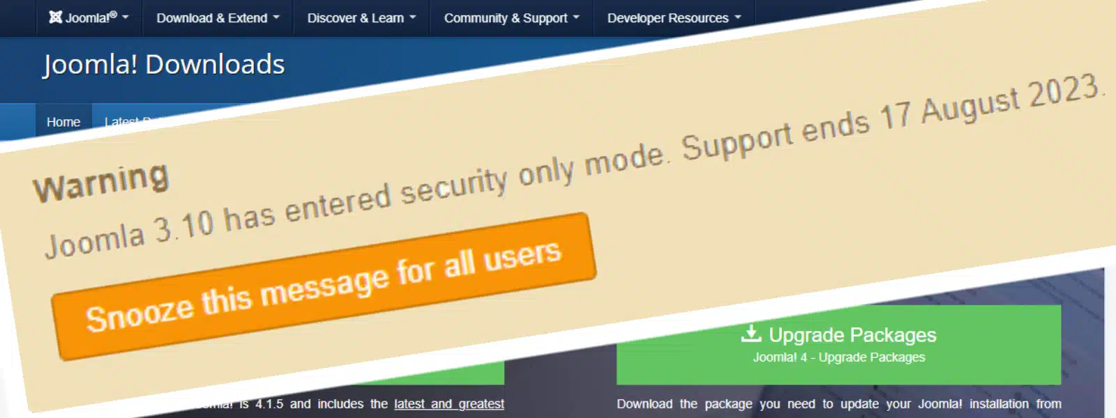 Web Design - Joomla 3 10 Has Entered Security Only Mode - Joomla 2022